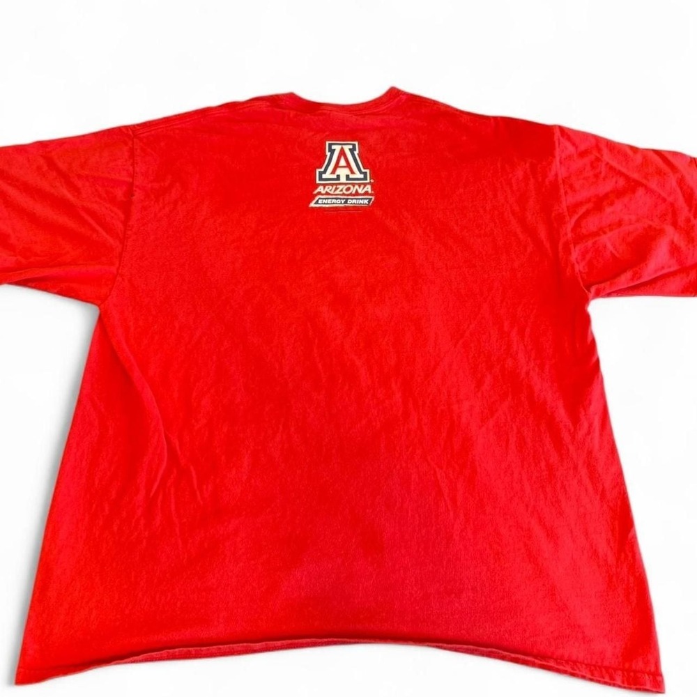 Arizona Energy Drink Graphic‎ T-Shirt Red XXL - Oversized Cotton Tee - Picture 3 of 4